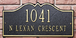 Hillsboro Estate Address Plaque
