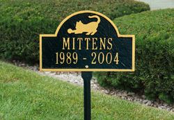 Pet Cat Mini Arch Marker - Lawn Mount