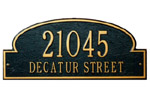 Pennsylvania Estate Address Plaque