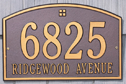 Cape Charles Address Plaque