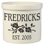 Dogwood Personalized Crock - Version A