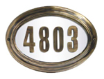 Edgewood Oval Lighted Address Plaque