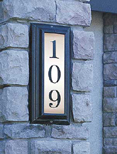 Edgewood Vertical Lighted Address Plaque