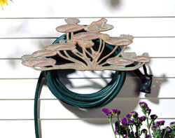 Frog Garden Hose Holder - Copper Verdi