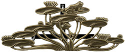 Frog Garden Hose Holder - French Bronze