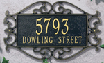 Lewis Fretwork Estate Address Plaque