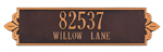 Lyon Horizontal Estate Address Plaque