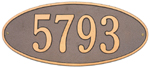 Madison Oval Estate Address Plaque