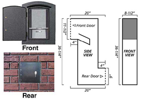 Manchester Column Mailbox Security Option