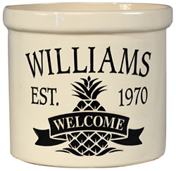 Pineapple Welcome Crock