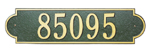 Richmond Horizontal Estate Address Plaque