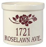 Rose Personalized Crock - Version B