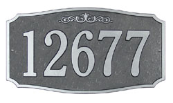 Scarborough Address Plaque - Standard Wall Mount