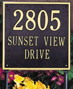 Estate Square Address Plaque