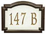 Williamsburg Artisan Stone Estate Address Plaque