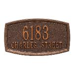 Croswell wall two line antique copper