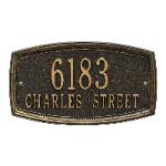 Croswell wall two line black with gold