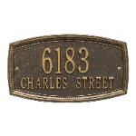 Croswell wall two line bronze with gold