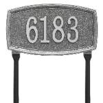 Croswell lawn one line pewter with silver
