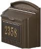 Bronze Wall Mount Mailbox with Plaque