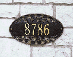 Ivy Oval Address Plaque