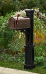 Black Newport Plus Mail Post