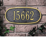 Oval Address Plaque