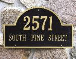 Whitehall Arch Marker Address Plaque