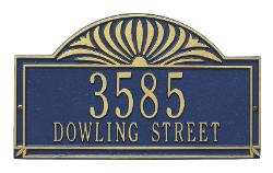 Sunburst Standard Address Plaque