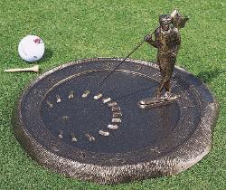Golfer Sundial